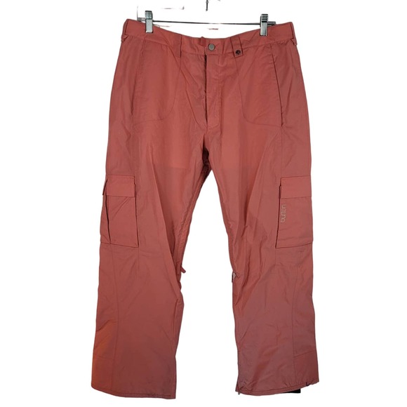 Burton Orange Cargo Ski Snowboarding Winter Pants M - Picture 1 of 6